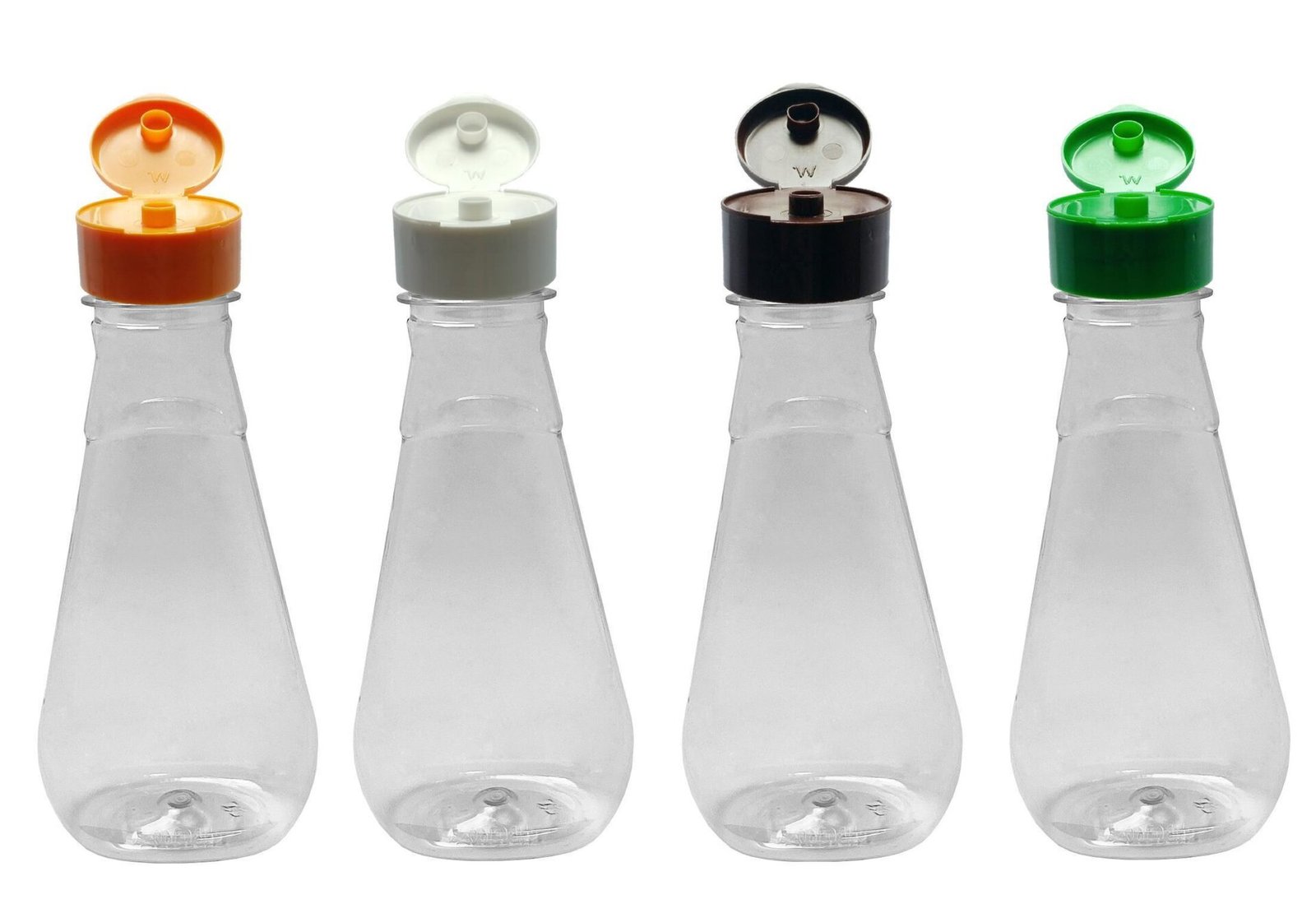 172 FRASCO PLÁSTICO CRISTAL 360ML TAMPA FLIPTOP C/ ROSCA MEL - Imagem 3