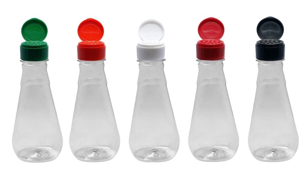 20 FRASCO PLÁSTICO CRISTAL PET 360ML COM TAMPA PENEIRA MEL
