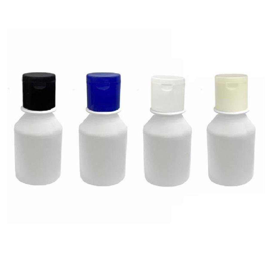 939 FRASCO PLÁSTICO BRANCO 100ML FLIPTOP FURO ABERTO FAR - Imagem 3