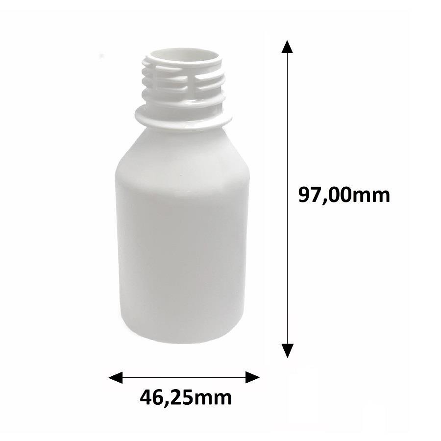 1565 FRASCO PLÁSTICO BRANCO 100ML FLIPTOP FURO ABERTO FAR - Imagem 9