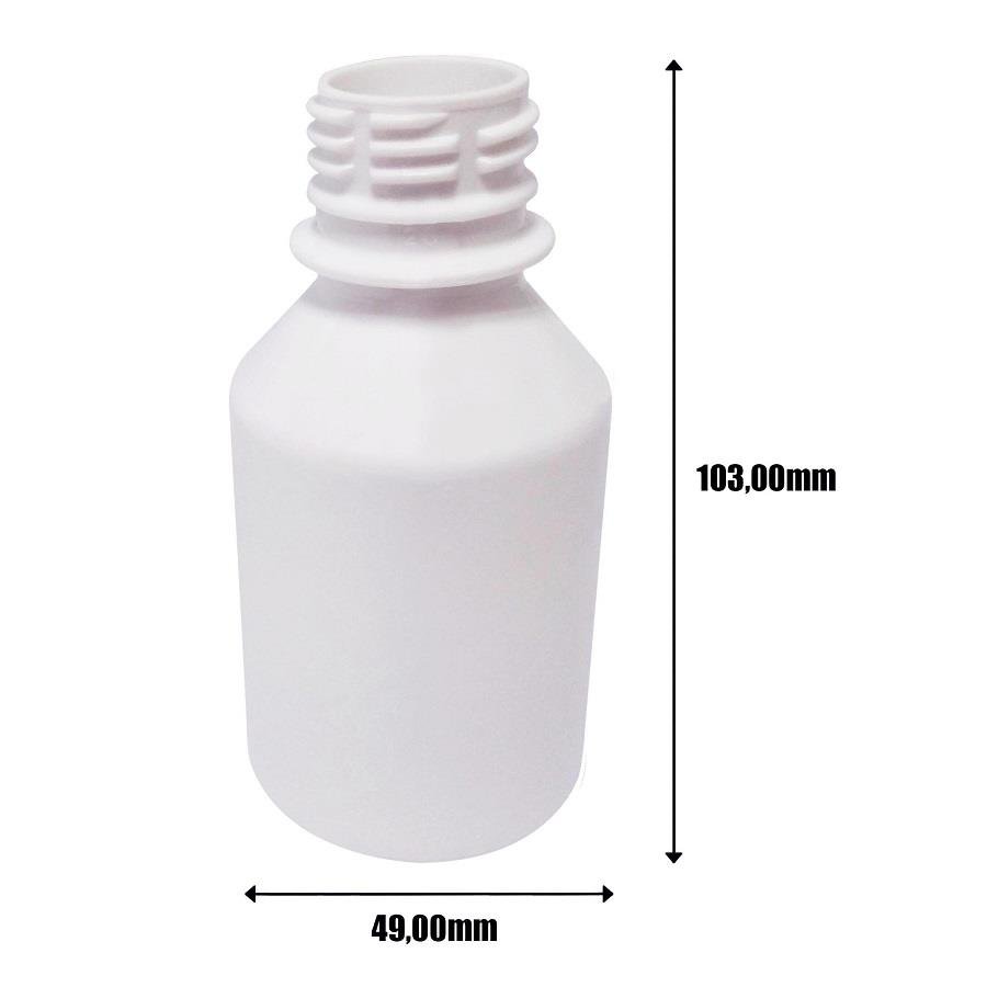 1656 FRASCO PLÁSTICO BRANCO 120ML FLIPTOP FURO ABERTO FAR - Imagem 9