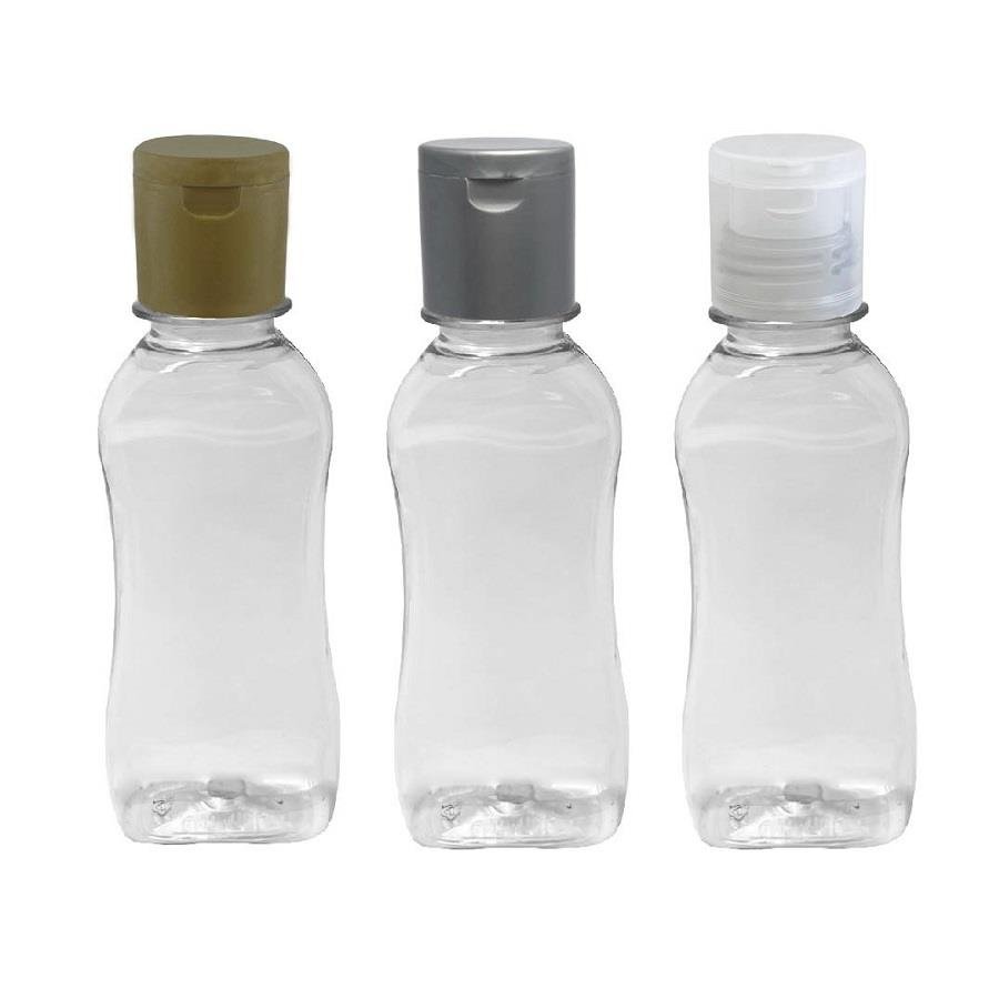 2541 FRASCO PLÁSTICO CRISTAL 120ML FLIPTOP FURO ABERTO CAT - Imagem 4