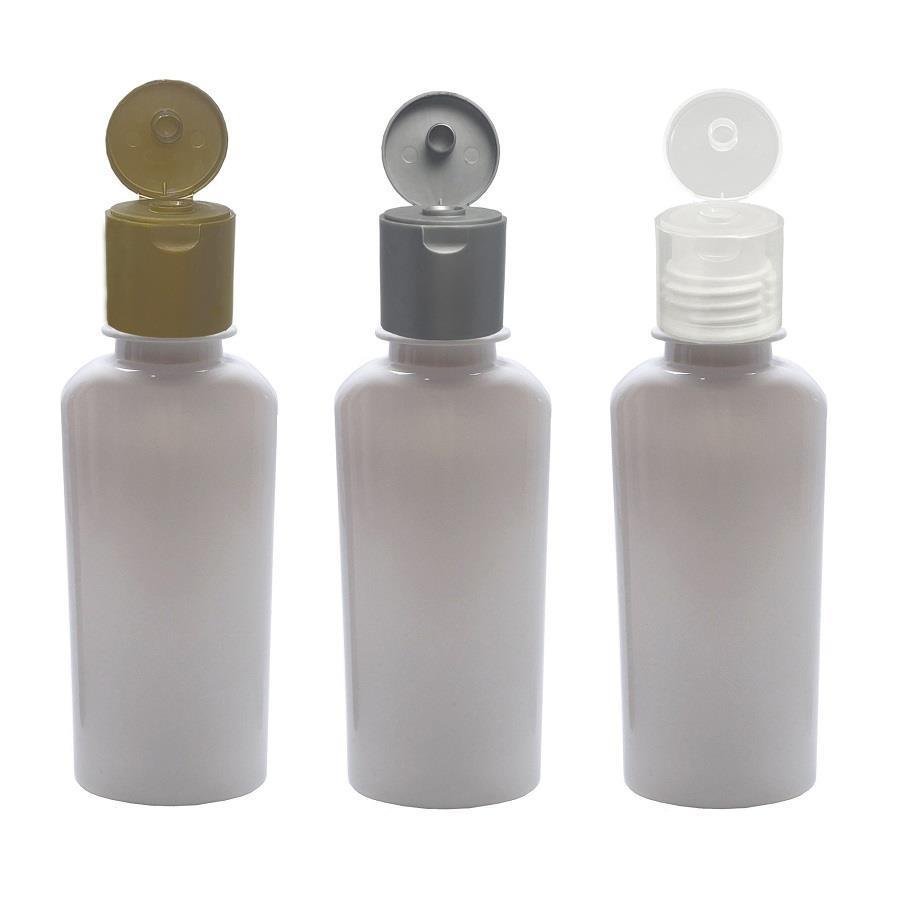 336 FRASCO PLÁSTICO BRANCO 140ML FLIPTOP FURO ABERTO ARO - Imagem 2