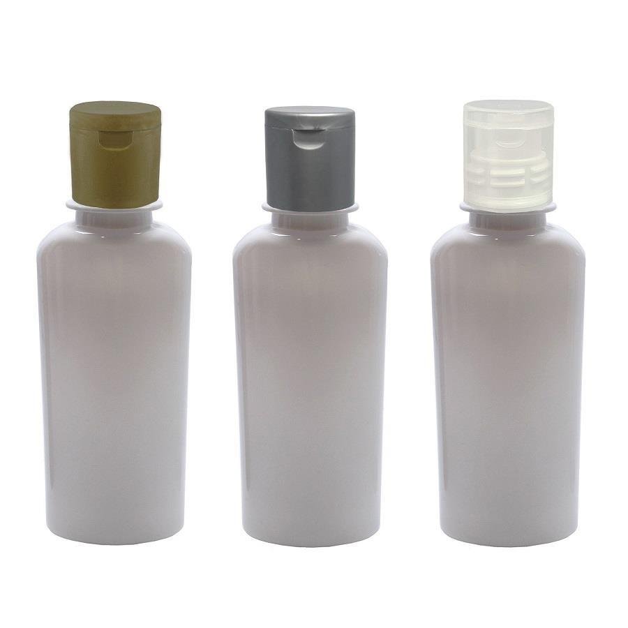 148 FRASCO PLÁSTICO BRANCO 140ML FLIPTOP FURO ABERTO ARO - Imagem 4