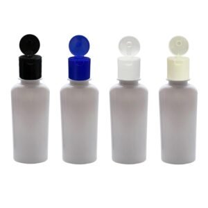 40 FRASCO PLÁSTICO BRANCO 140ML FLIPTOP FURO ABERTO ARO