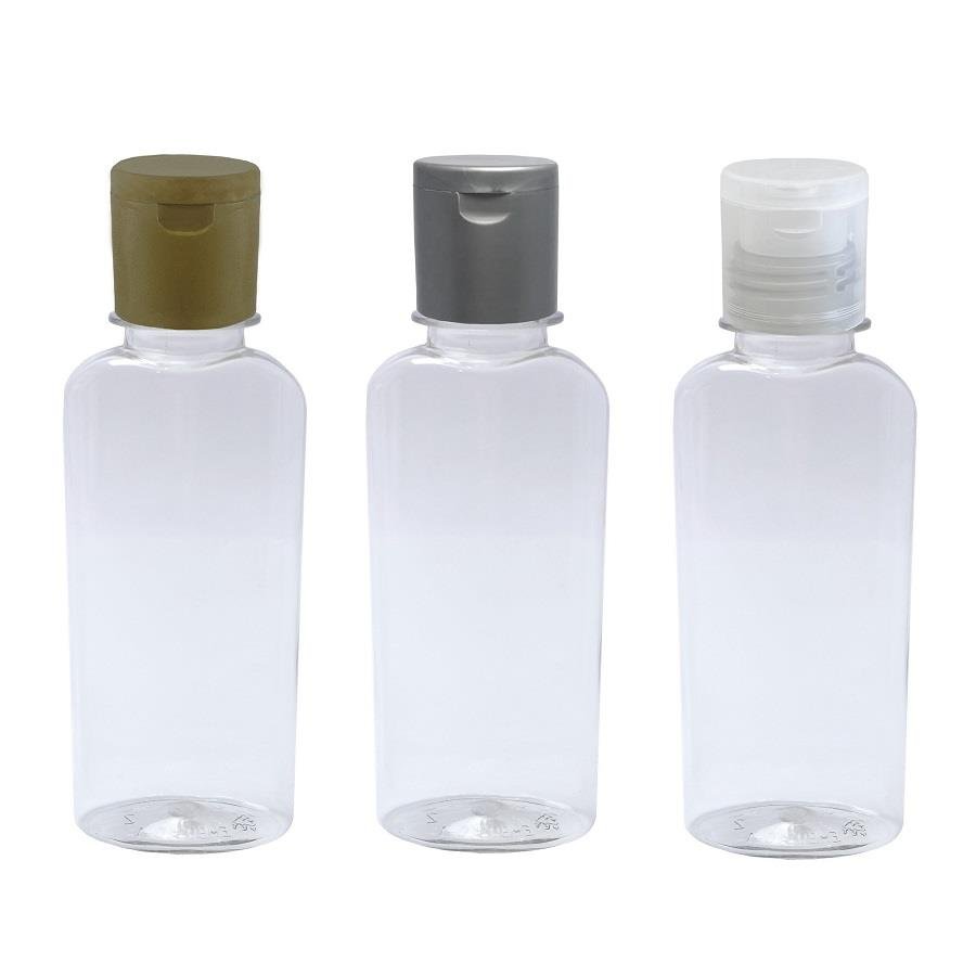 40 FRASCO PLÁSTICO CRISTAL 140ML FLIPTOP FURO ABERTO ARO - Imagem 4