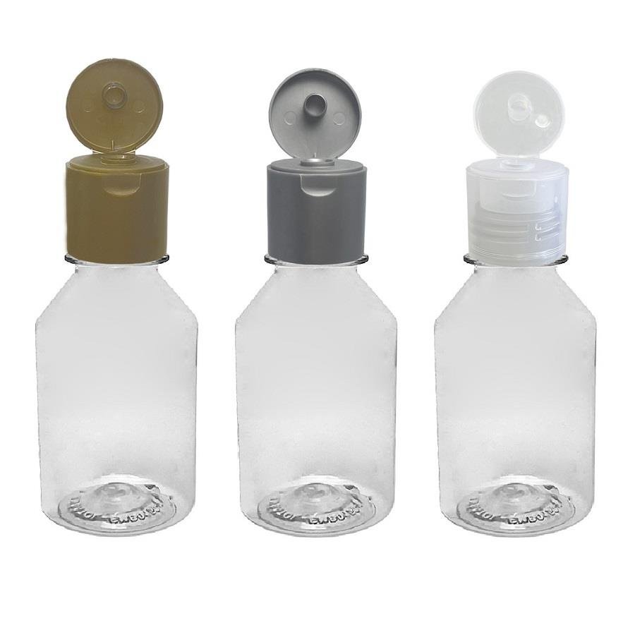 40 FRASCO PLÁSTICO CRISTAL 150ML FLIPTOP FURO ABERTO FAR - Imagem 2