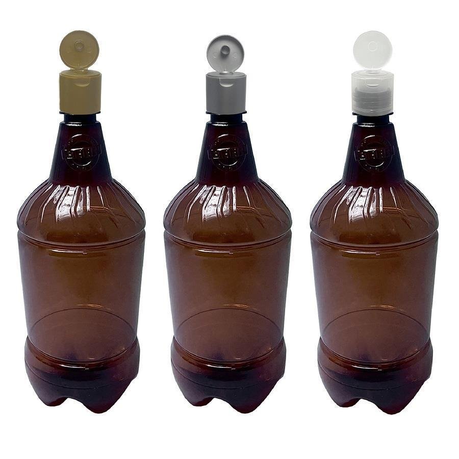 30 FRASCO PLÁSTICO AMBAR 1,5L FLIPTOP FURO ABERTO GR2 - Imagem 2