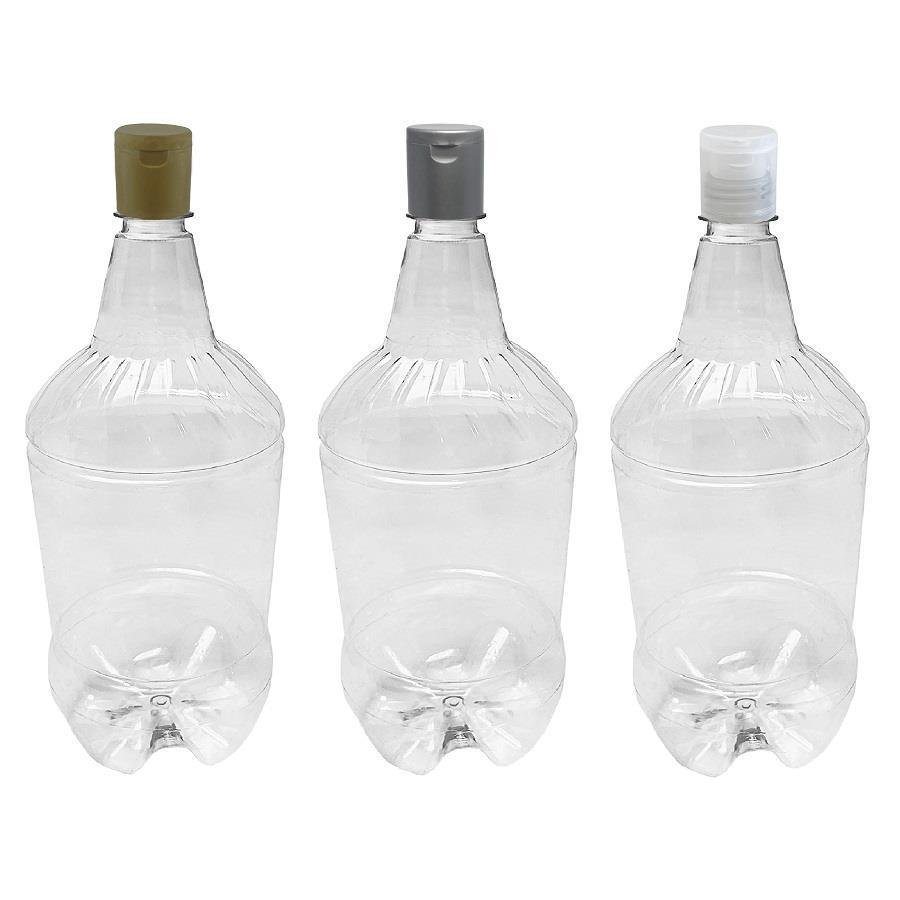 30 FRASCO PLÁSTICO CRISTAL 1,5L FLIPTOP FURO ABERTO GR2 - Imagem 4