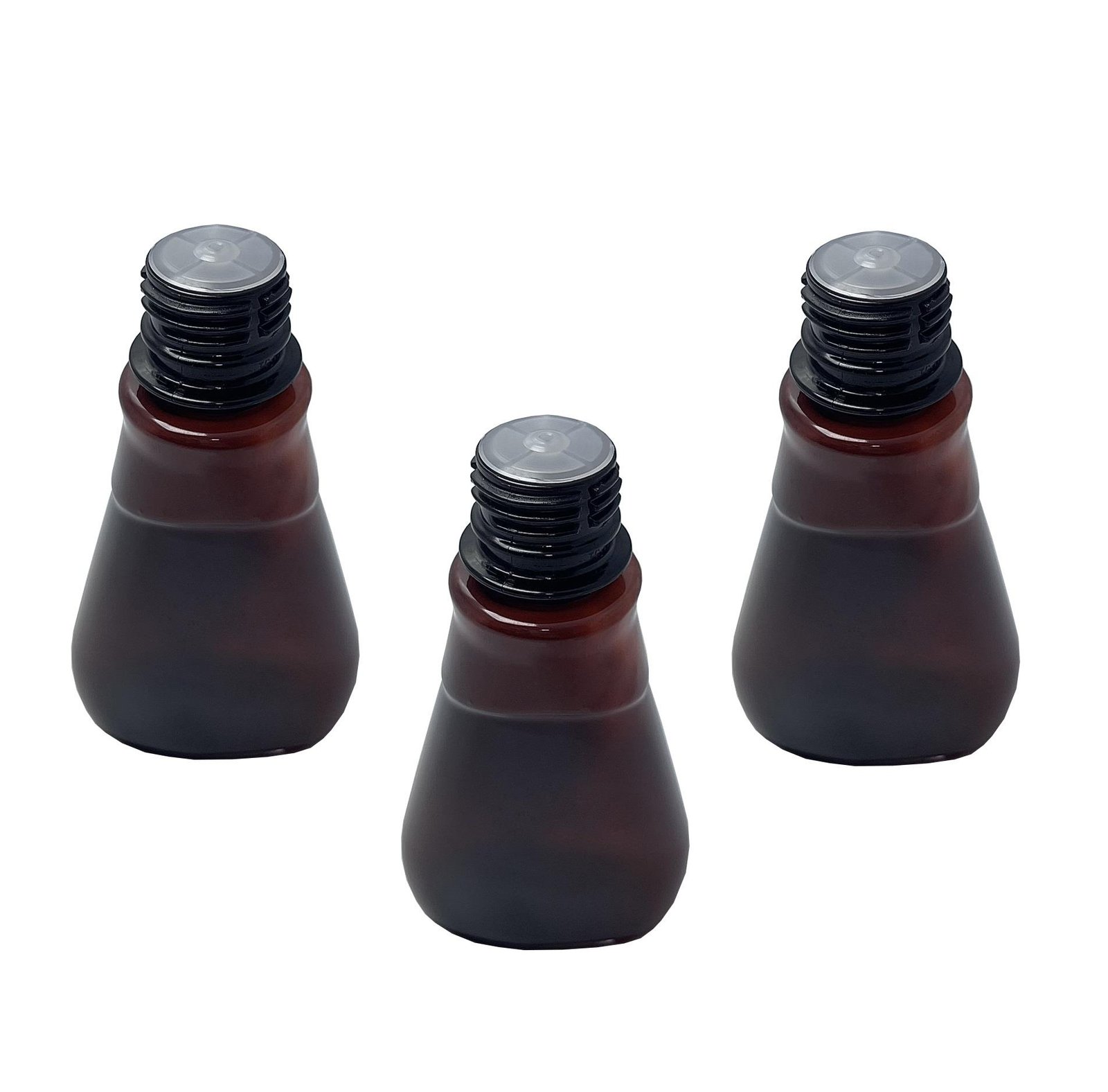 30 FRASCO AMBAR PET 180ML AROMATIZANTE TAMPA BATOQUE MEL - Imagem 5