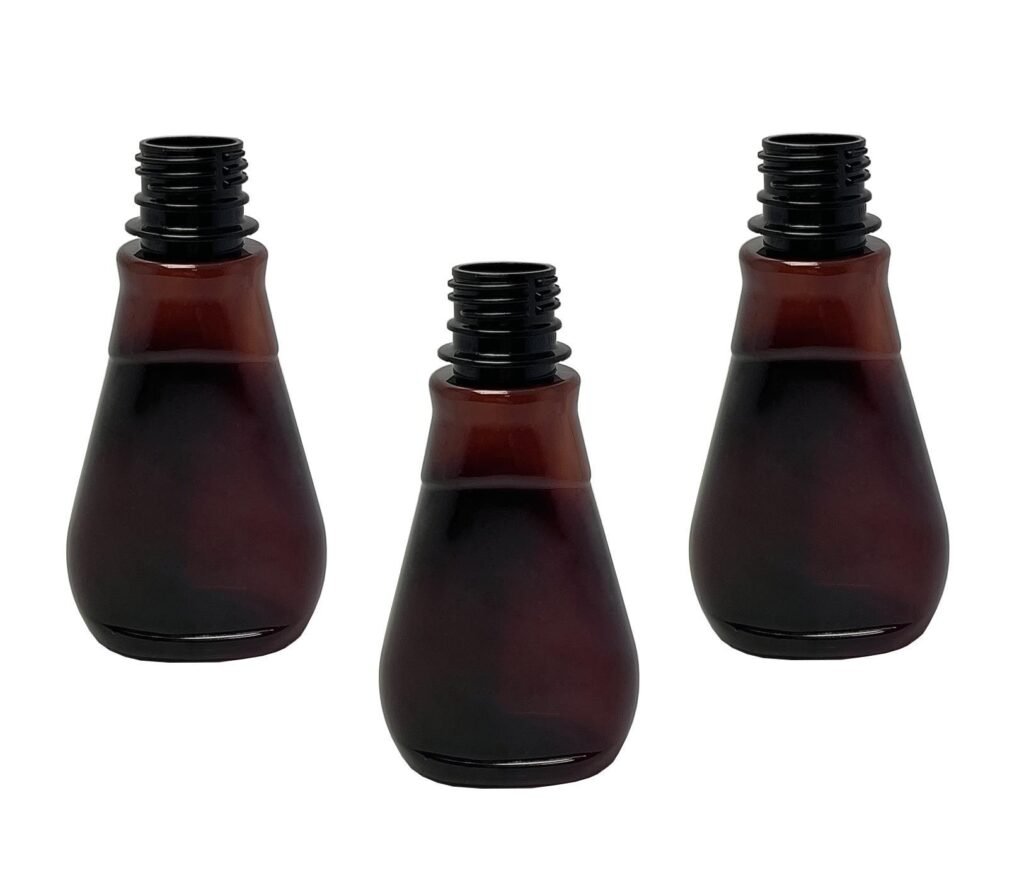 144 FRASCO PLÁSTICO AMBAR PET 180ML VAZIO SEM TAMPAS MEL