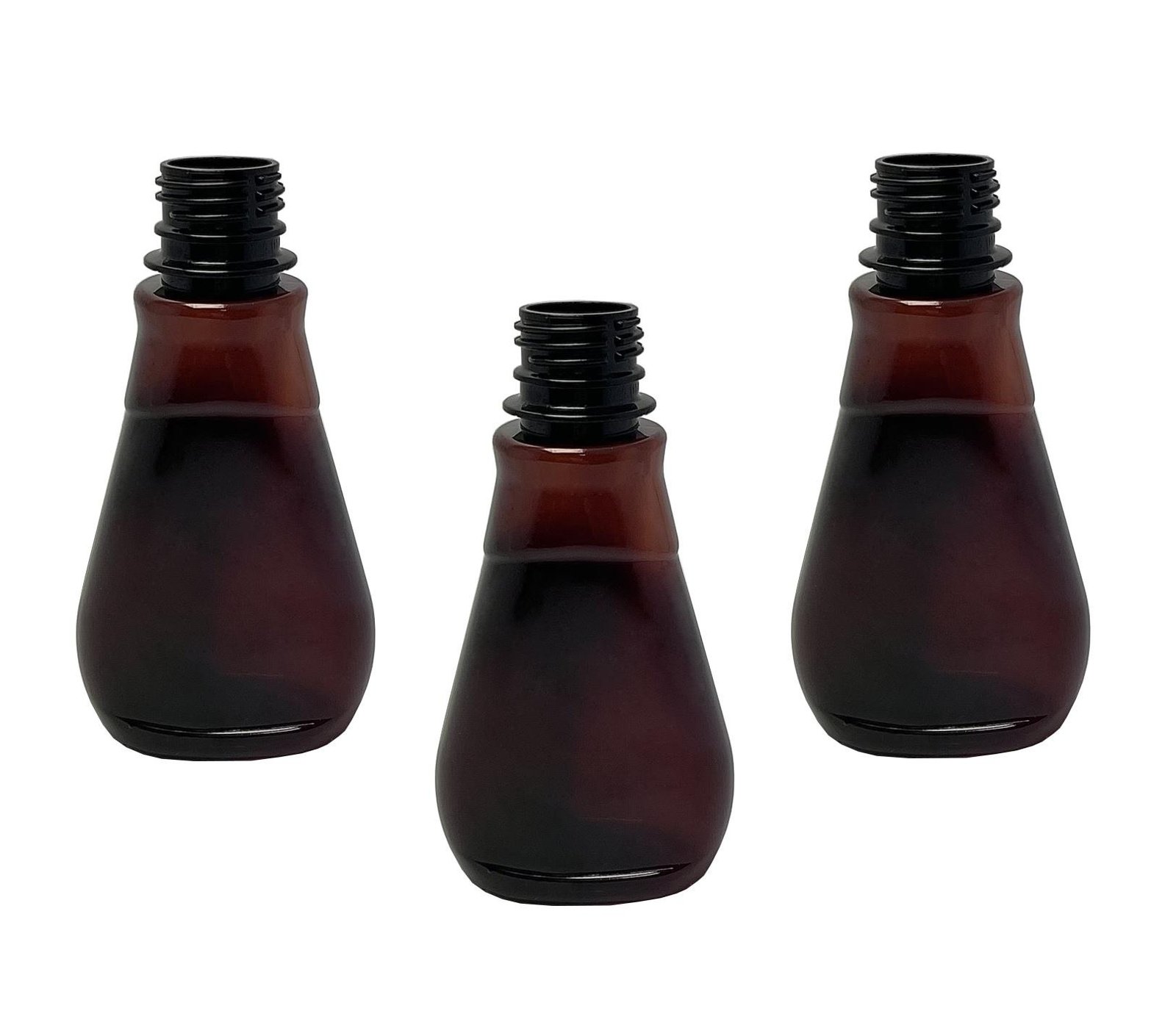 30 FRASCO PLÁSTICO AMBAR PET 180ML TAMPA L BATOQUE MEL - Imagem 2