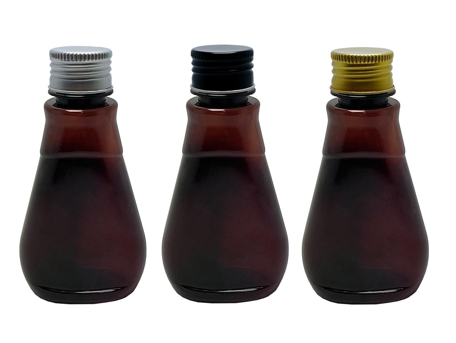 30 FRASCO PLÁSTICO AMBAR PET 180ML TAMPA L BATOQUE MEL