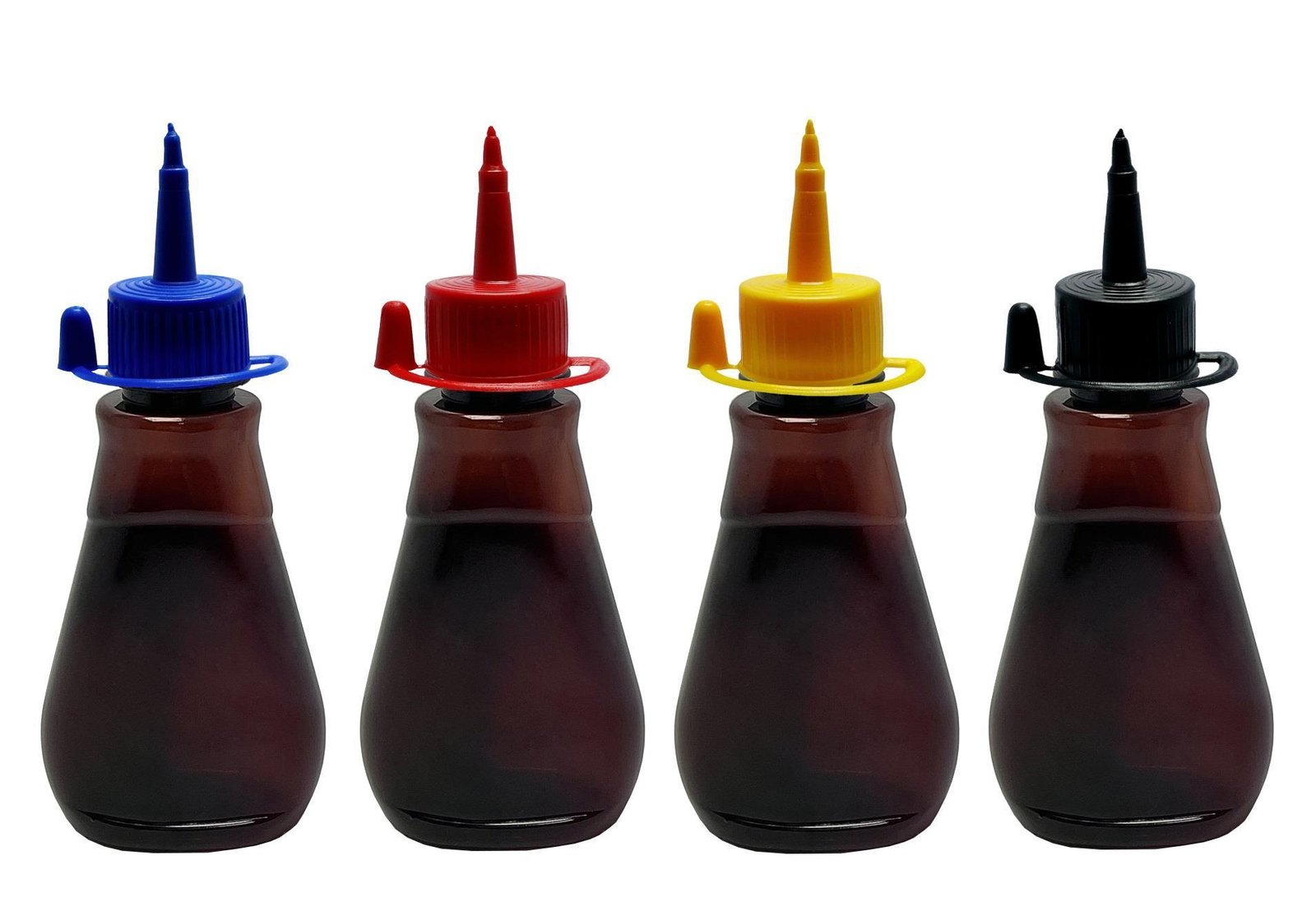 310 FRASCO PLÁSTICO AMBAR PET 180ML C/ BICO APLICADOR MEL