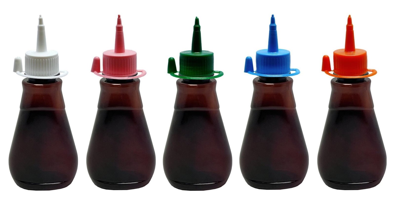 310 FRASCO PLÁSTICO AMBAR PET 180ML C/ BICO APLICADOR MEL - Imagem 2