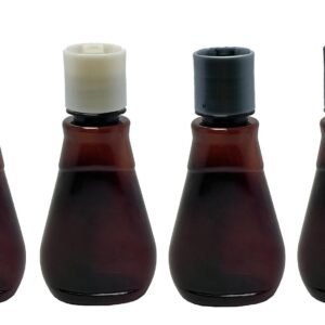 416 FRASCO PLÁSTICO AMBAR PET 180ML COM TAMPA DISKTOP MEL