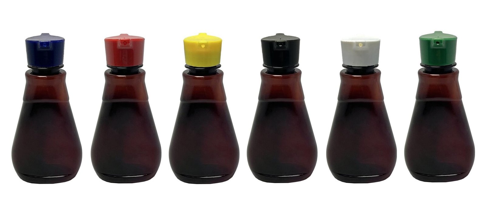 310 FRASCO PLÁSTICO AMBAR 180ML TAMPA ROSCA 2 BICOS MEL - Imagem 2