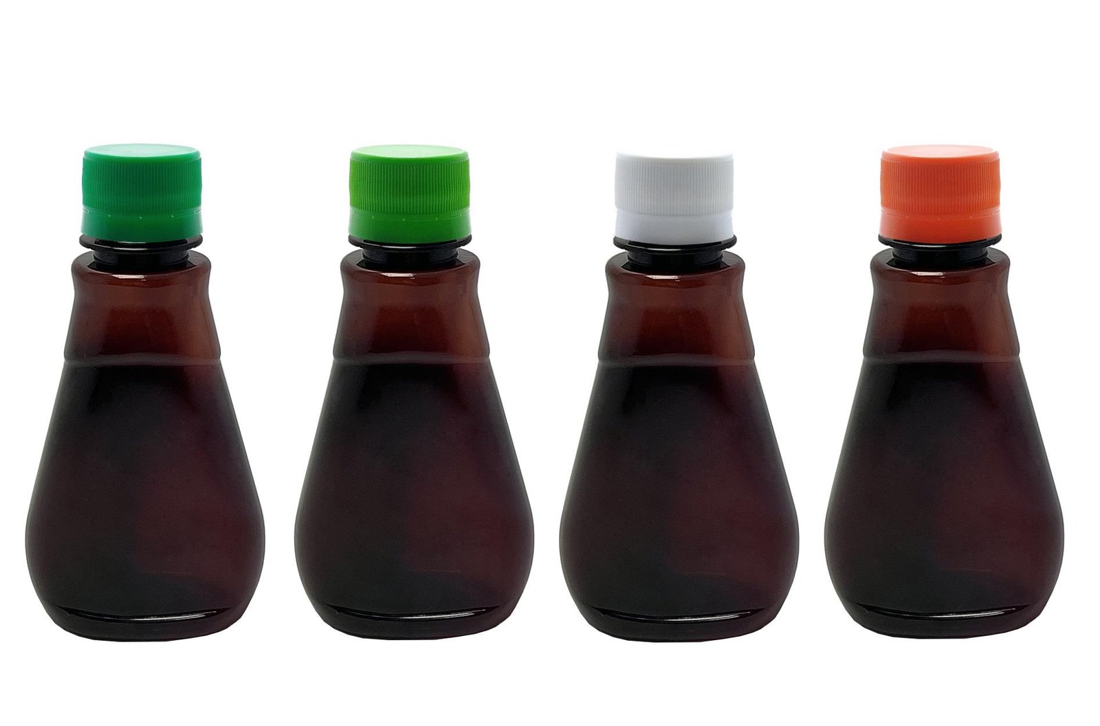 30 FRASCO PLÁSTICO AMBAR PET 180ML TAMPA ROSCA LACRE MEL - Imagem 2