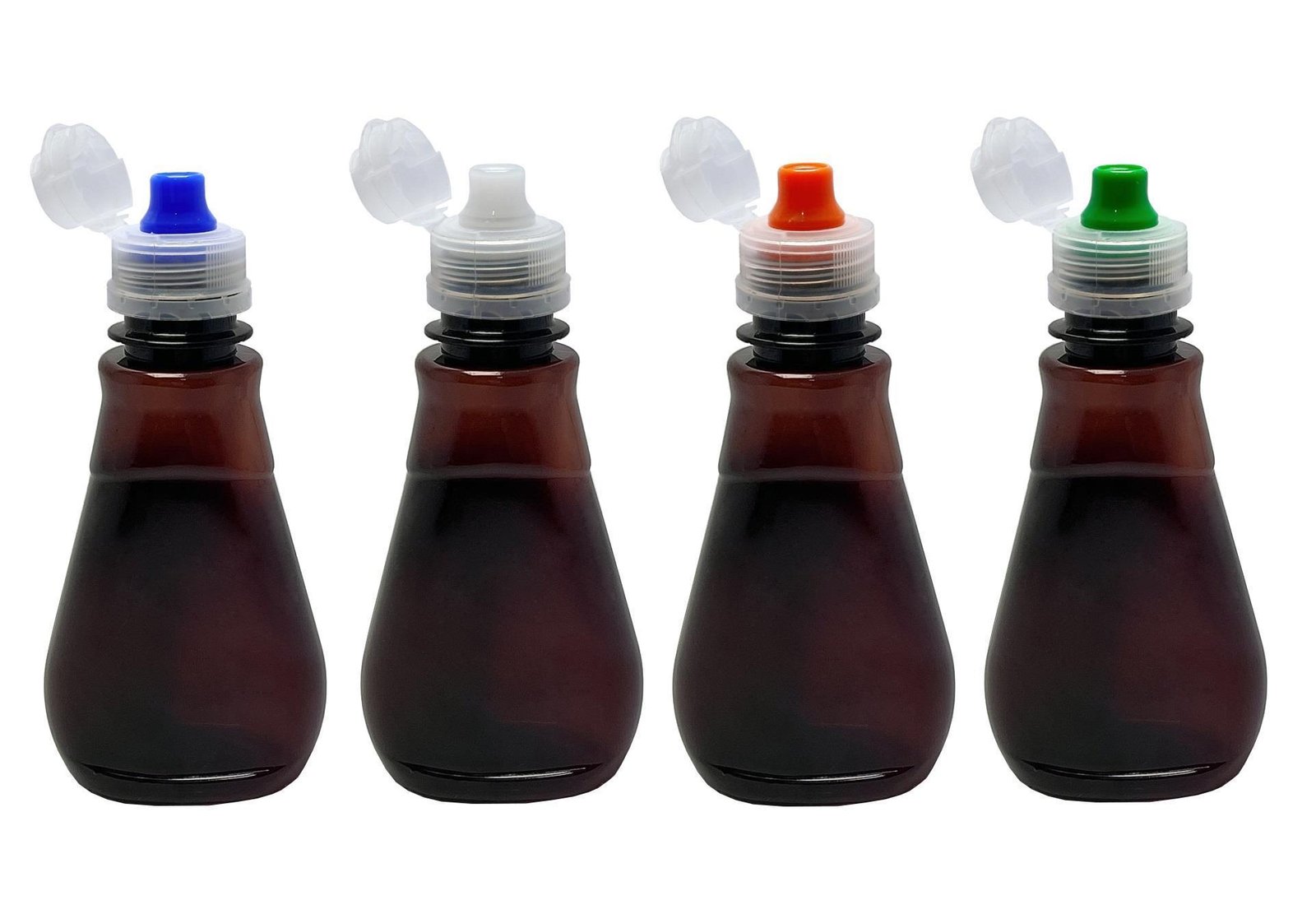 310 FRASCO PLÁSTICO AMBAR PET 180ML C/ TAMPA SPORT MEL