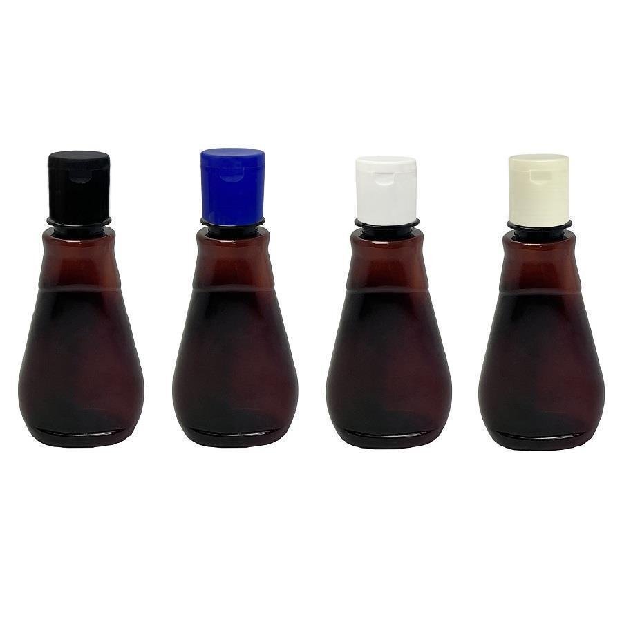 1248 FRASCO PLÁSTICO AMBAR 180ML FLIPTOP FURO ABERTO MEL - Imagem 3