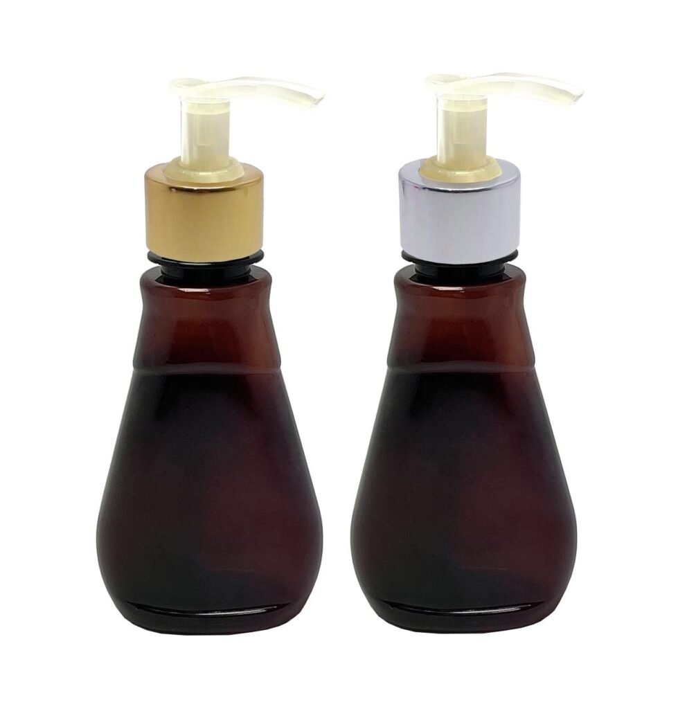 24 FRASCO PLÁSTICO AMBAR 180ML VALVULA BICO PATO L MEL