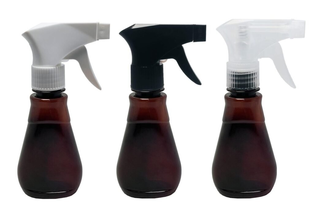 832 FRASCO PLÁSTICO AMBAR PET 180ML C/ VALVULA GATILHO MEL