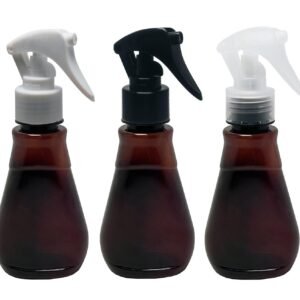 24 FRASCO PLÁSTICO AMBAR PET 180ML VALV MINI GATILHO MEL