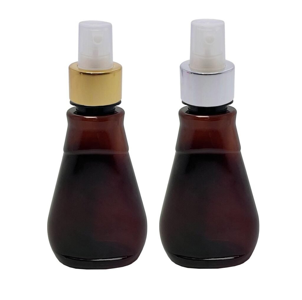 24 FRASCO PLÁSTICO AMBAR PET 180ML VALVULA SPRAY L MEL