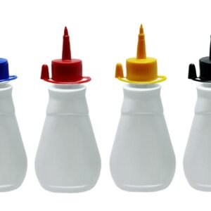 30 FRASCO PLÁSTICO BRANCO PET 180ML C/ BICO APLICADOR MEL