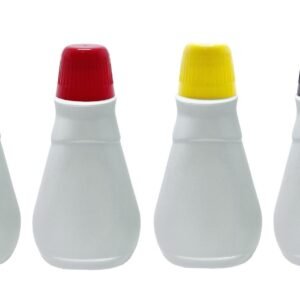 416 FRASCO PLÁSTICO BRANCO PET 180ML C/ TAMPA DOSADORA MEL