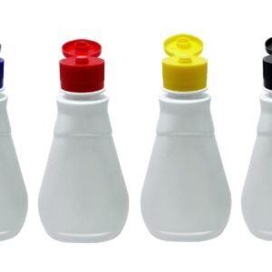 310 FRASCO PLÁSTICO BRANCO PET 180ML COM TAMPA FLIPTOP MEL