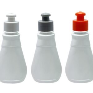 126 FRASCO PLÁSTICO BRANCO PET 180ML C/ TAMPA PUSHPULL MEL