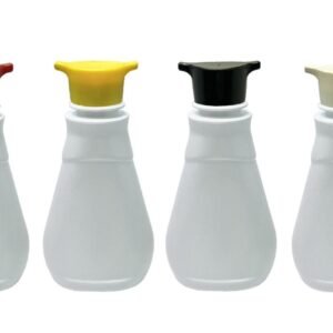 416 FRASCO PLÁSTICO BRANCO 180ML TAMPA ROSCA 2 BICOS MEL