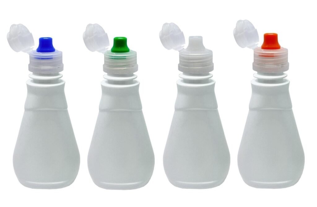 1248 FRASCO PLÁSTICO BRANCO PET 180ML C/ TAMPA SPORT MEL