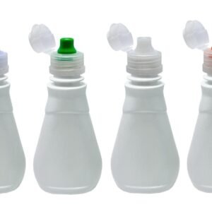 30 FRASCO PLÁSTICO BRANCO PET 180ML C/ TAMPA SPORT MEL