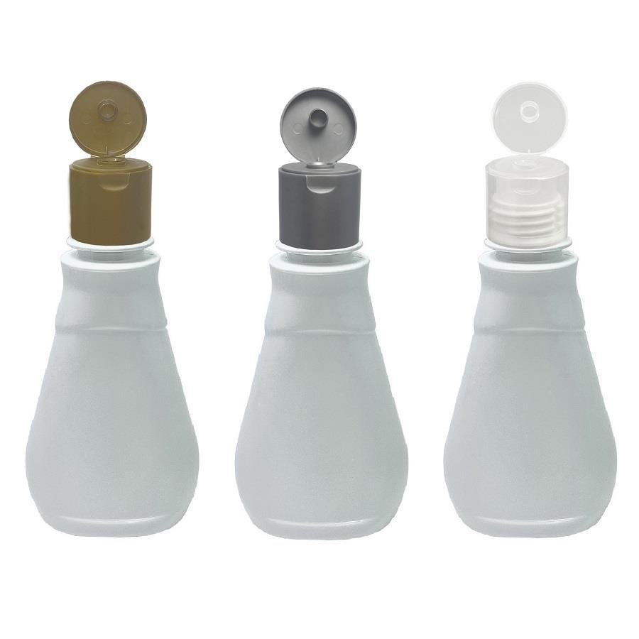 30 FRASCO PLÁSTICO BRANCO 180ML FLIPTOP FURO ABERTO MEL - Imagem 2