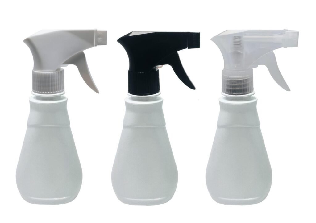 376 FRASCO PLÁSTICO BRANCO PET 180ML C/ VALVULA GATILHO MEL