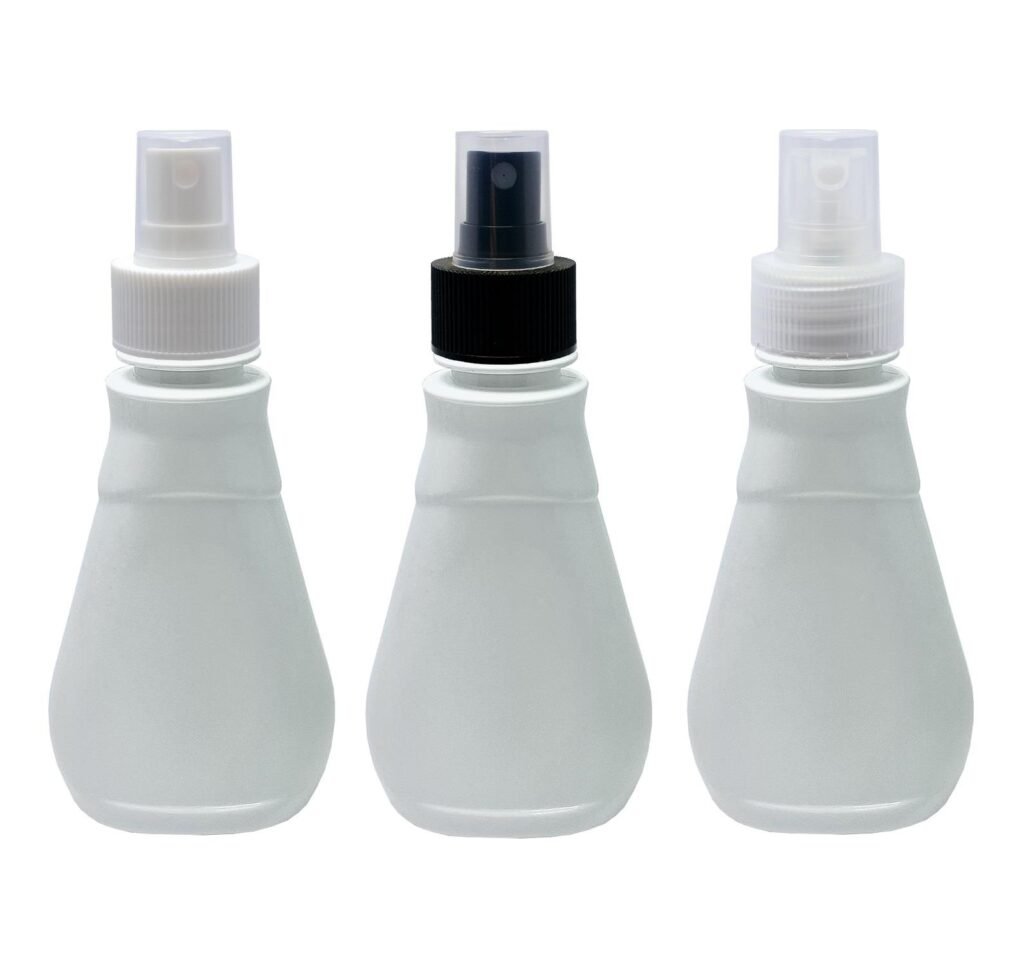 24 FRASCO PLÁSTICO BRANCO PET 180ML VALVULA SPRAY S MEL