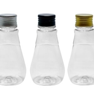 416 FRASCO PLÁSTICO CRISTAL PET 180ML TAMPA ALUMINIO S/ MEL