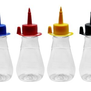 416 FRASCO PLÁSTICO CRISTAL PET 180ML C/ BICO APLICADOR MEL