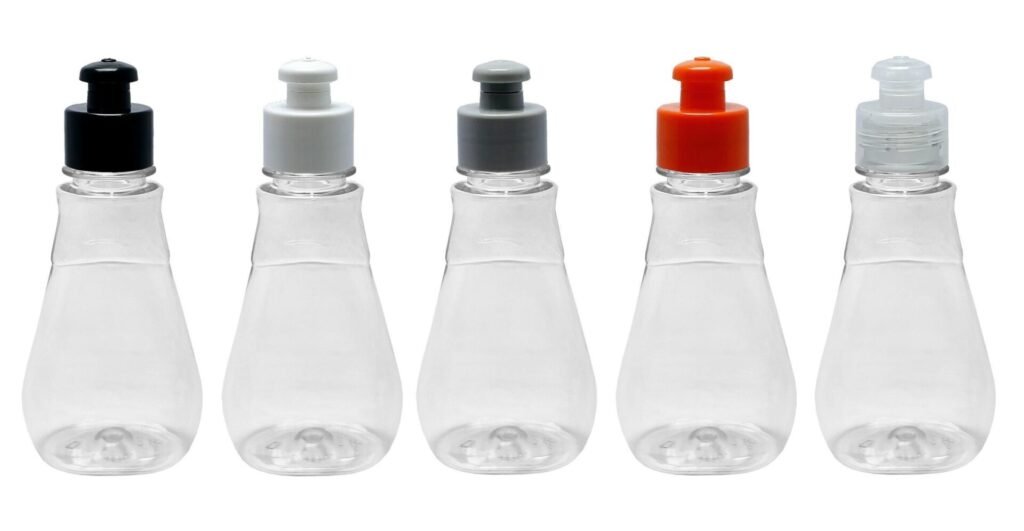 1248 FRASCO PLÁSTICO CRISTAL PET 180ML C/ TAMPA PUSHPULL MEL