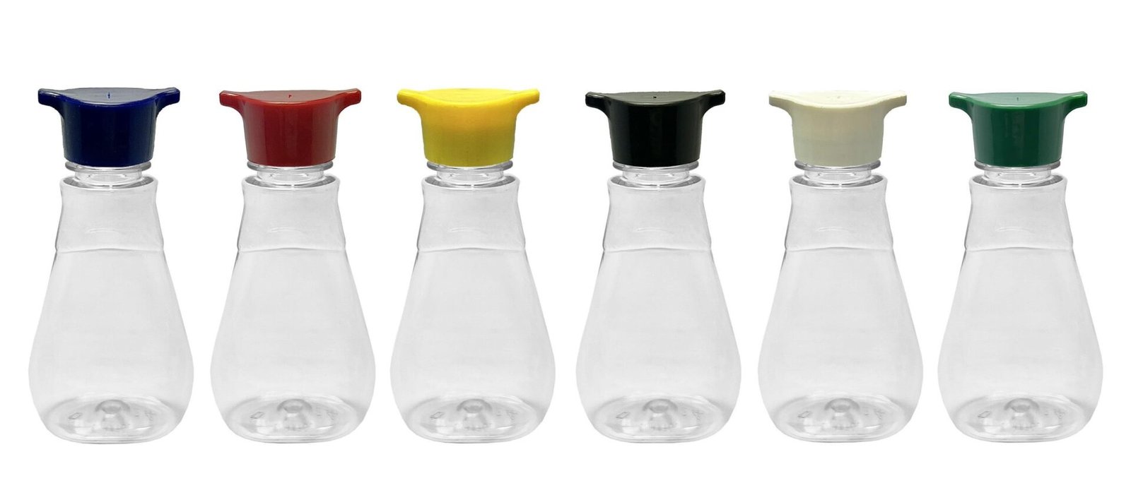 310 FRASCO PLÁSTICO CRISTAL 180ML TAMPA ROSCA 2 BICOS MEL