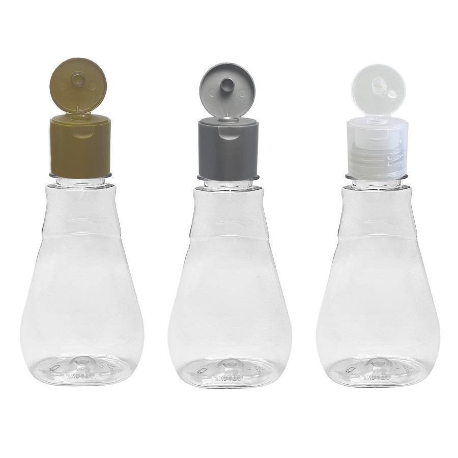 416 FRASCO PLÁSTICO CRISTAL 180ML FLIPTOP FURO ABERTO MEL - Imagem 2