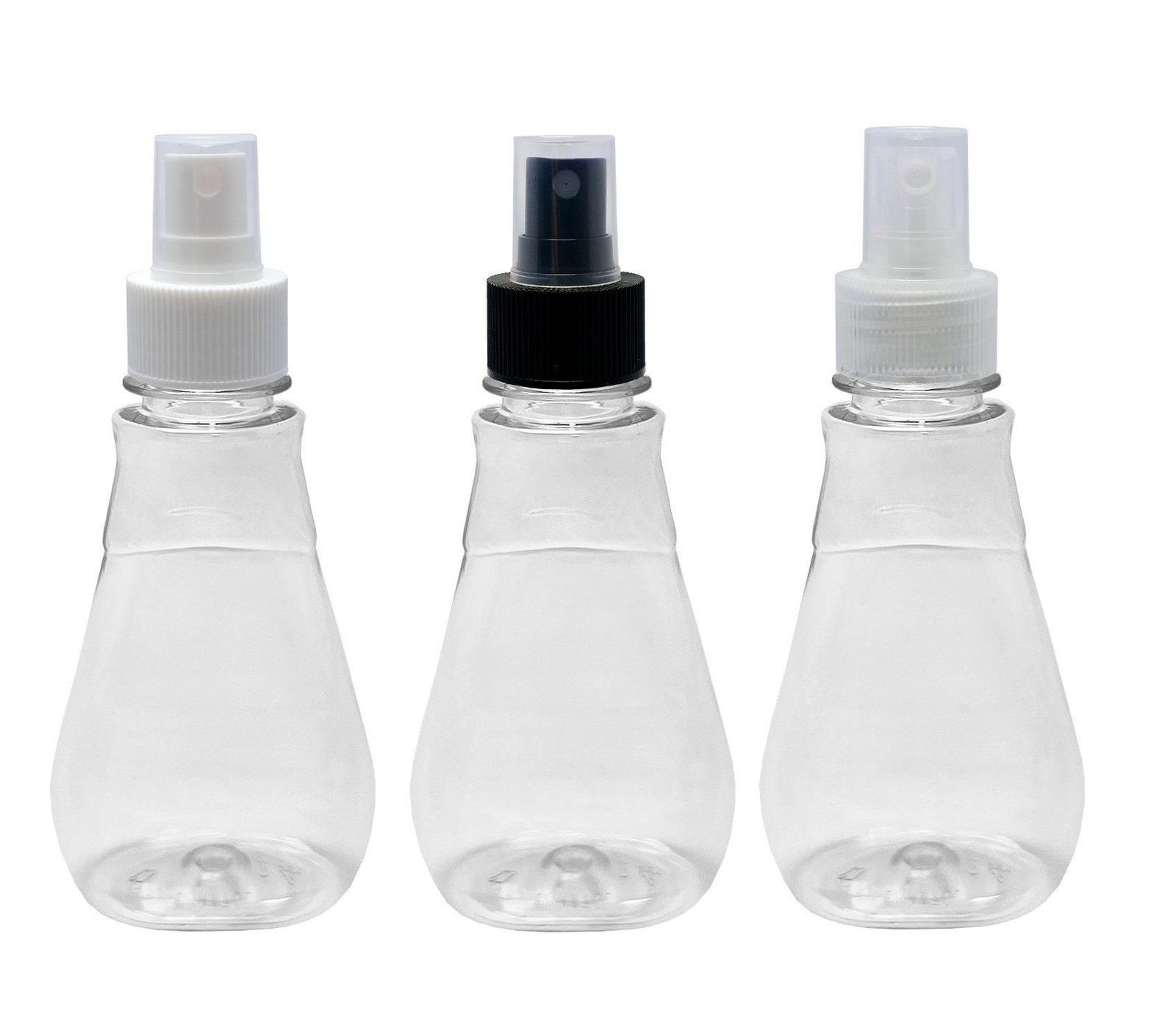 24 FRASCO PLÁSTICO CRISTAL PET 180ML VALVULA SPRAY S MEL