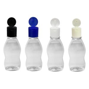 104 FRASCO PLÁSTICO CRISTAL 190ML FLIPTOP FURO ABERTO MOL