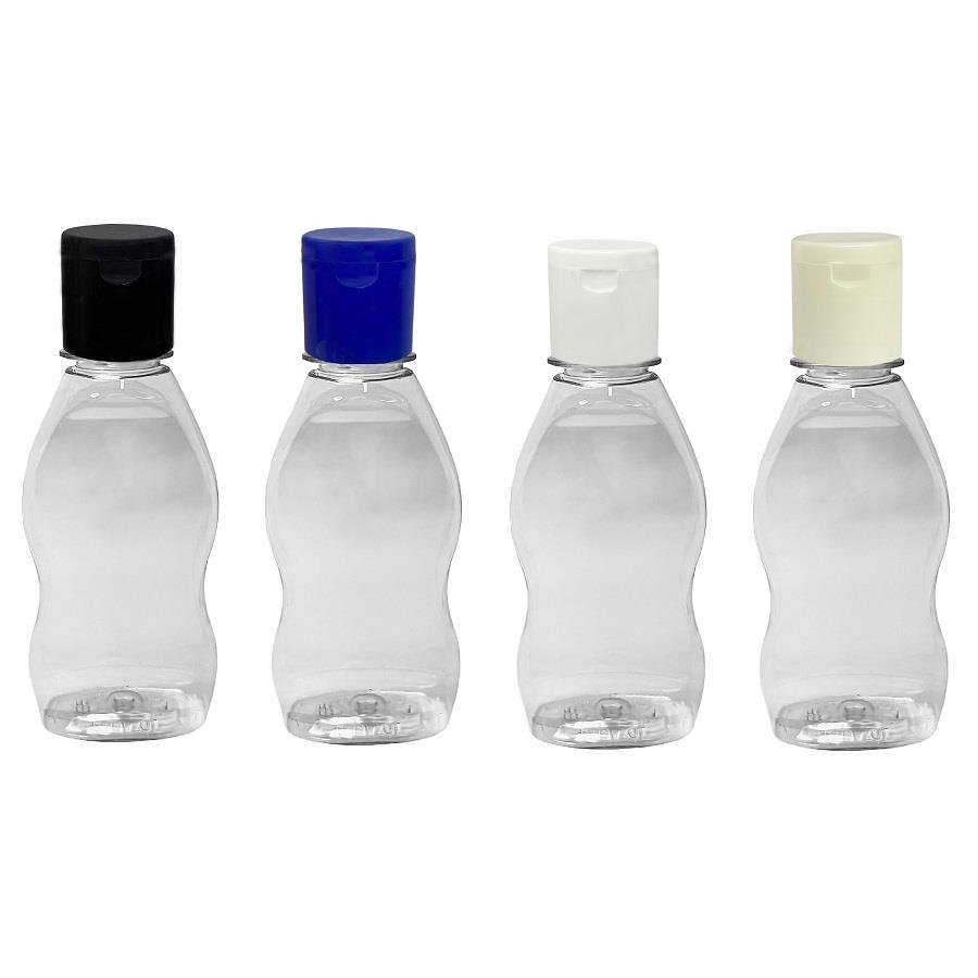 104 FRASCO PLÁSTICO CRISTAL 190ML FLIPTOP FURO ABERTO MOL - Imagem 3