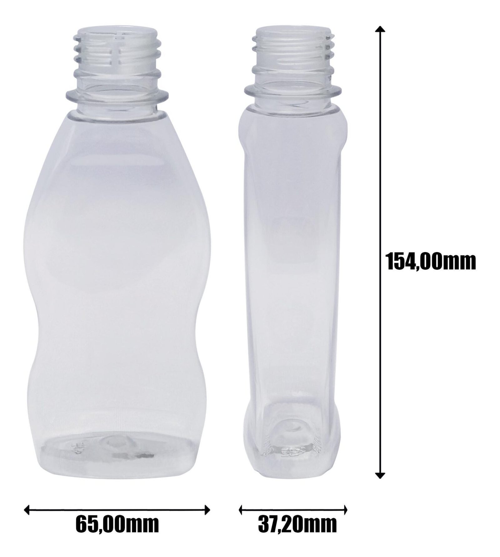 1620 FRASCO PLÁSTICO CRISTAL 190ML FLIPTOP FURO ABERTO MOL - Imagem 9