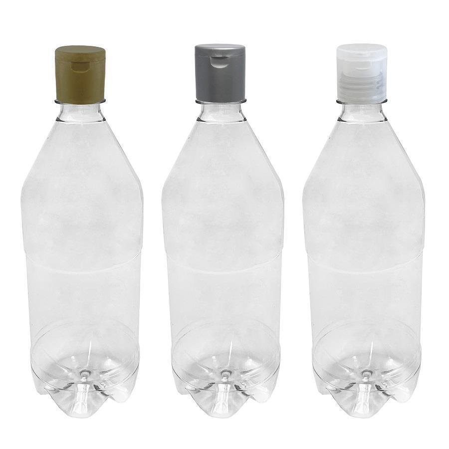 118 FRASCO PLÁSTICO CRISTAL 1L FLIPTOP FURO ABERTO AGU - Imagem 4