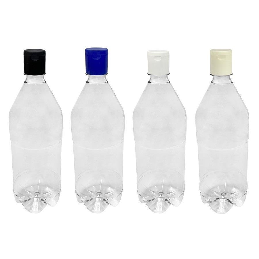 118 FRASCO PLÁSTICO CRISTAL 1L FLIPTOP FURO ABERTO AGU - Imagem 3