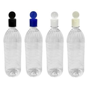 57 FRASCO PLÁSTICO CRISTAL 1L FLIPTOP FURO ABERTO SUC